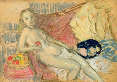 Study for Nude with Apple by William James Glackens